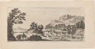 Paysage avec pont - Stefano della Bella