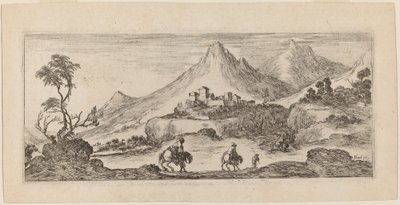Paysage avec château - Stefano della Bella