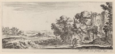 Paysage avec ruines - Stefano della Bella