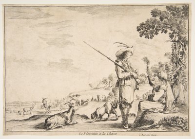 Le Florentin à la chasse - Stefano della Bella