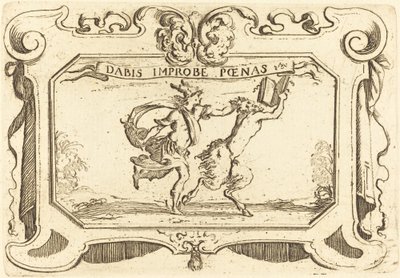 Mercure poursuivant un satyre tenant un livre - Stefano della Bella
