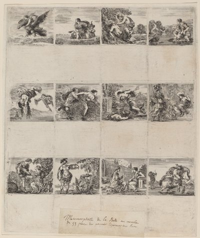 Cartes à jouer mythologiques, 1644 - Stefano della Bella