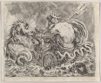 Neptune, du Jeu de la Mythologie - Stefano della Bella