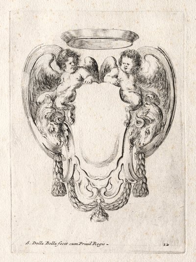 Nouveau modèle pour une cartouche, 1647 - Stefano della Bella