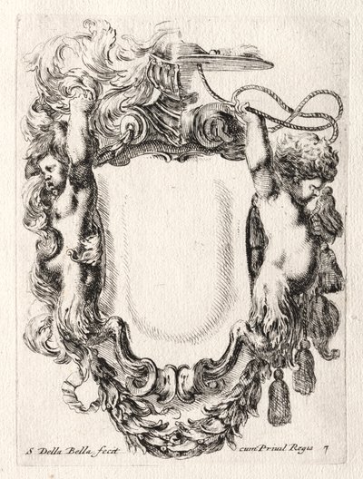 Nouveau modèle pour une cartouche, 1647 - Stefano della Bella
