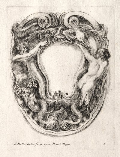 Nouveau Modèle pour un Cartouche, 1647 - Stefano della Bella