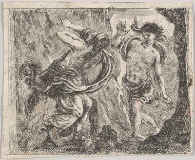 Orphée et Eurydice, du Jeu de la Mythologie - Stefano della Bella