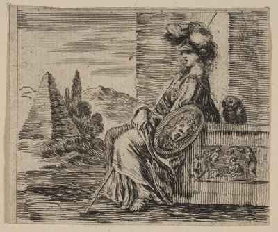 Pallas, du Jeu de la Mythologie, 1644 - Stefano della Bella
