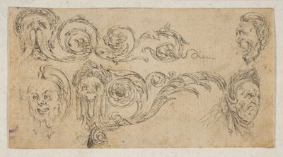 Cinq têtes grotesques, de 