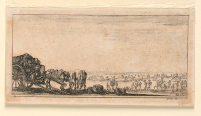 Planche 8, de "Desseins de Queleques Conduites de Troupes, Canons, et Ataques de Villes" - Stefano della Bella
