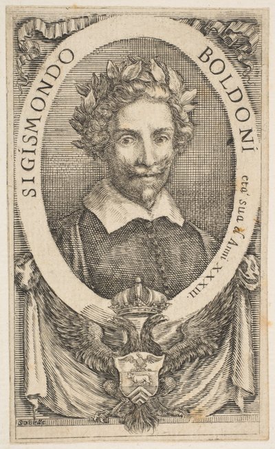 Portrait du poète Sigismond Boldoni, 1656 - Stefano della Bella