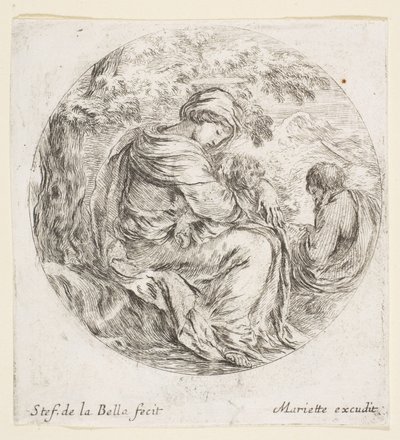Repos pendant la Fuite en Égypte, vers 1641 - Stefano della Bella