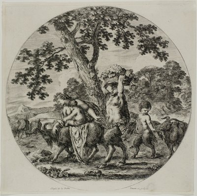 Famille de satyres marchant - Stefano della Bella