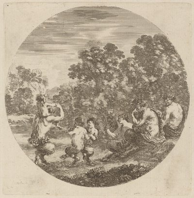 Satyres et faune - Stefano della Bella