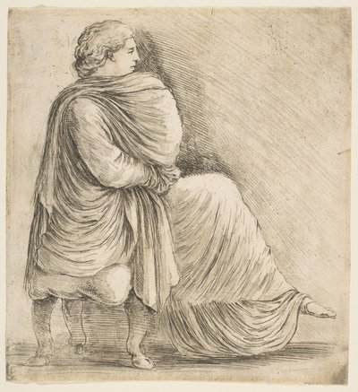 Femme Assise de Profil d