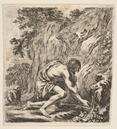 Saint Jean-Baptiste puisant de l