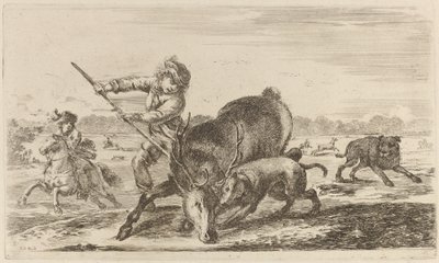 Cerf au piège - Stefano della Bella