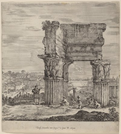 Temple de la Concorde et Forum romain - Stefano della Bella
