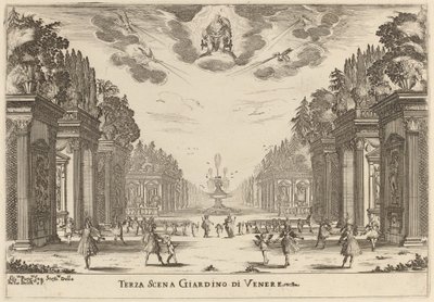 Terza Scena Giardins di Venere - Stefano della Bella