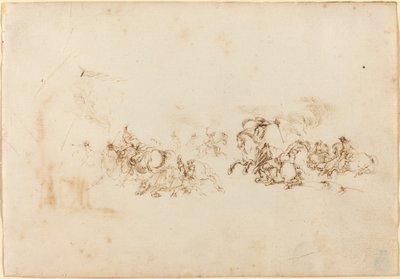 Le combat de cavalerie - Stefano della Bella