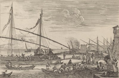 Les fortifications de Livourne, probablement vers 1654-1655 - Stefano della Bella