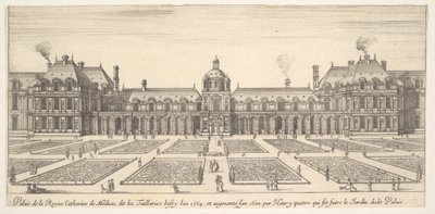 Le palais de Catherine de Médicis, appelé les Tuileries, de Diverses vues de remarqu..., 1649-51 - Stefano della Bella