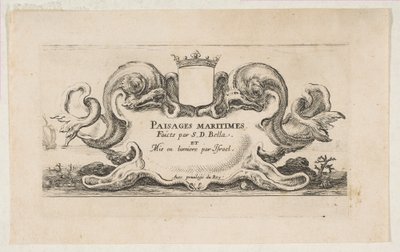 Page de titre : Paysages maritimes, vers 1644 - Stefano della Bella