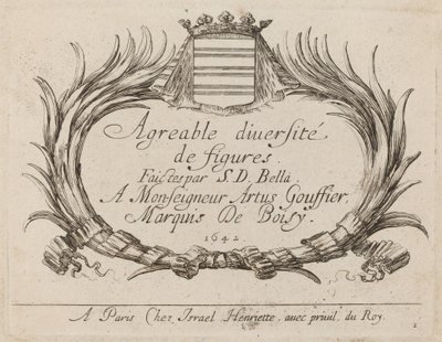Page de titre pour "Agreable diversite de figures" - Stefano della Bella
