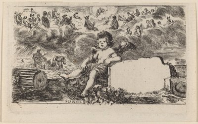 Page de titre pour Jeu des Mythologie, 1644 - Stefano della Bella