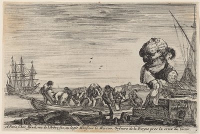 Page de titre pour Vues des ports de la mer, 1647 - Stefano della Bella