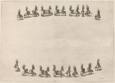 Vingt-quatre cavaliers gambadant, 1652 - Stefano della Bella