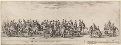 Vingt pages et cinq chevaux turcs - Stefano della Bella