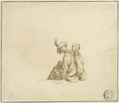 Deux femmes tziganes avec un enfant - Stefano della Bella