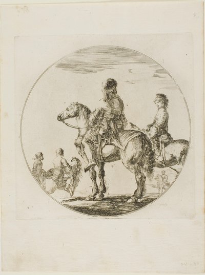 Deux cavaliers polonais - Stefano della Bella