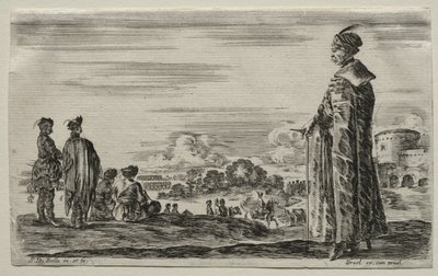 Diverses Figures et Paysages: Un groupe de gentilshommes polonais, 1649 - Stefano della Bella