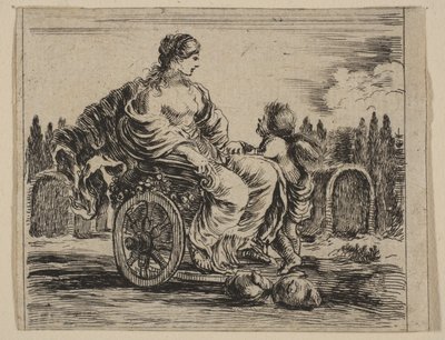 Vénus, du Jeu de la Mythologie Jeu de la Mythologie, 1644 - Stefano della Bella