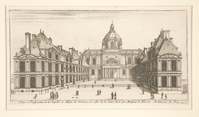 Vue et perspective de la Chapelle et Maison de Sorbonne - Stefano della Bella