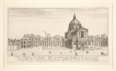Vue et perspective de la Chapelle et Maison de Sorbonne - Stefano della Bella