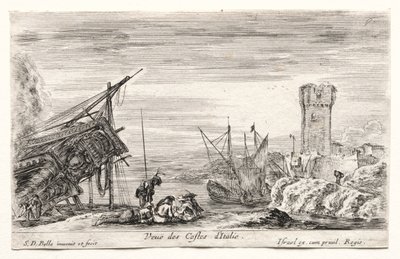 Vue de la côte italienne - Stefano della Bella