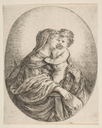 La Vierge embrassant l