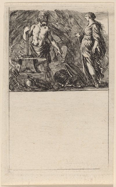 Vulcain et Thétis, 1644 - Stefano della Bella