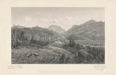 Franconia Notch, Montagnes Blanches - Stephen Alonzo Schoff, after George L. Brown