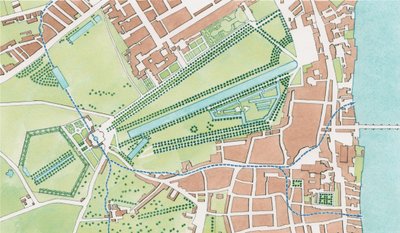 Cours de la rivière Tyburn, Westminster en 1747 - Stephen Conlin