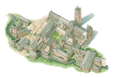 Abbaye de Fountains, Yorkshire, vers 1520-1539 - Stephen Conlin
