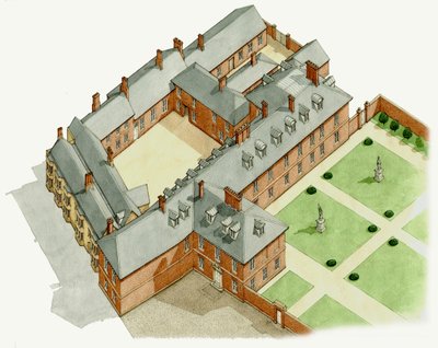 Palais de Newmarket, Suffolk, vers 1670-1683 - Stephen Conlin