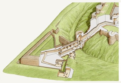 Le Spur, château de Douvres, Kent, vers 1800-2023 - Stephen Conlin