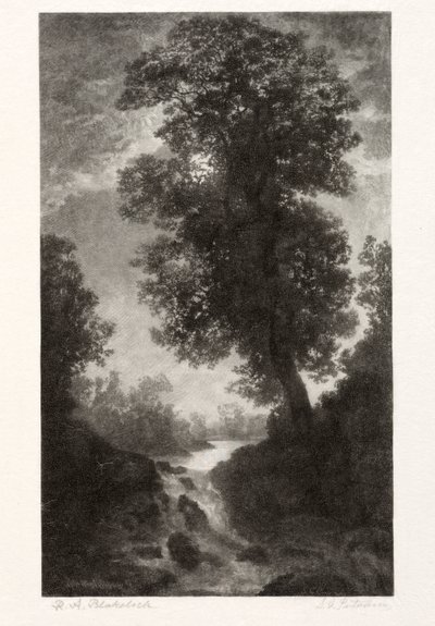 Une cascade au clair de lune - Stephen Greeley Putnam