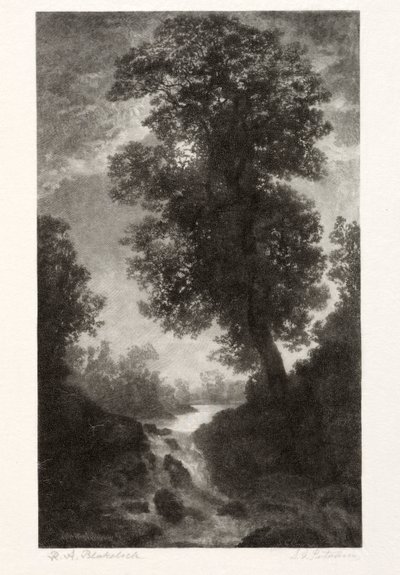 Une Cascade au Clair de Lune - Stephen Greeley Putnam
