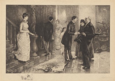 La visite à la ville - Stephen James Ferris after William Thomas Smedley