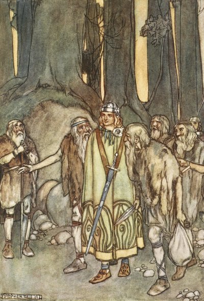 Et cette nuit-là, il y eut des festins et de la joie dans la cabane solitaire, illustration de 